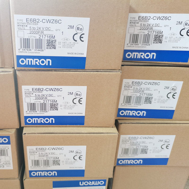 E6B2CWZ6C Omron Encoder E6B2-CWZ6C 20 30 40 60 100 200 360 400 500 600 1000 1024 1800 2000 2500P/R 5-24V