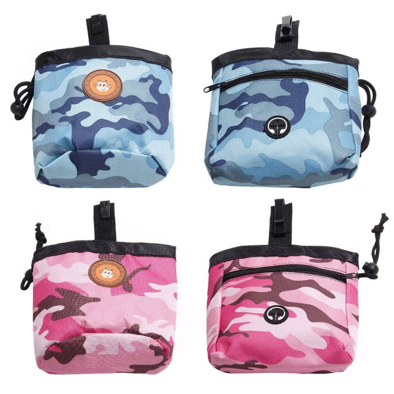 Bolsas portátiles de adiestramiento al aire libre para perros, bolsa de bolsillo de alimentación para mascota perrito, Snack para cachorros, bolsa de cintura de recompensa, ayuda para entrenamiento de comportamiento