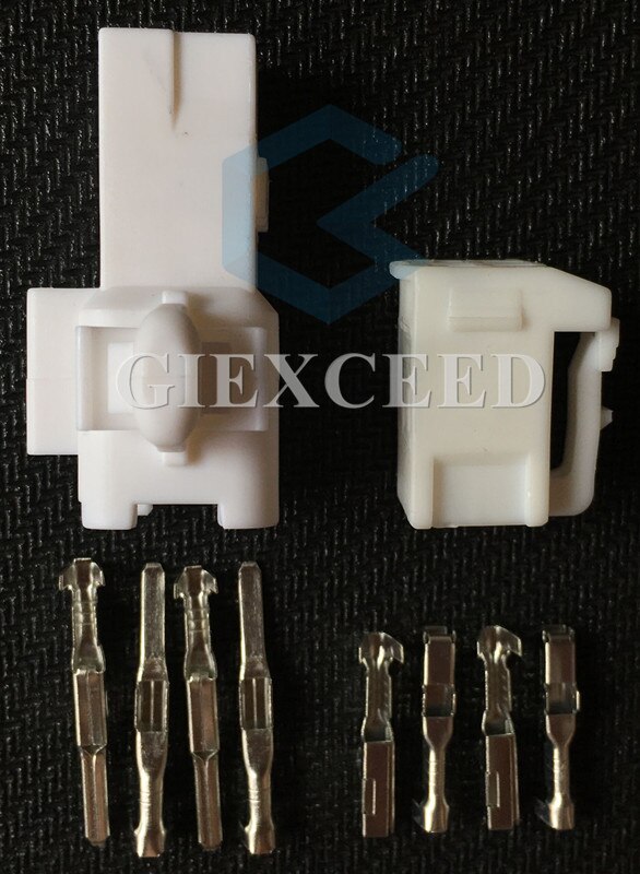 2 Sets 4 Pin 6520-0349 7282-1042 Automotive Electrical Connector Air Bag SRS Socket Air Spring Plug 90980-10795 For Toyota Lexus