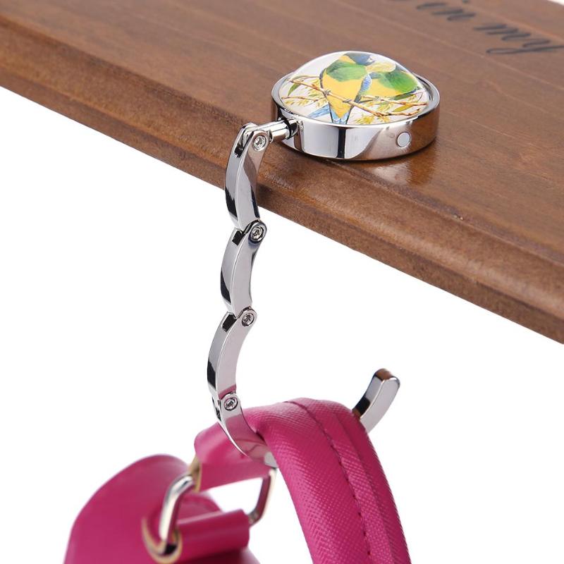 Ganchos para bolsas plegables, gancho metálico para bolso portátil, percha para mesa, bolsa, monedero, soporte, ganchos multiusos
