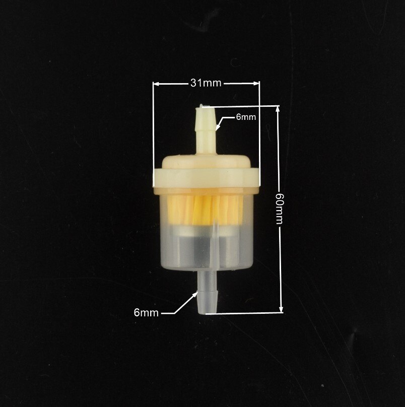 Filtre à gaz universel en ligne pour moto, filtre à carburant pour petit moteur de tondeuse à gazon, aimant Jane, 6mm, 7mm, 8mm, 1/4 ", 1PC: MULTI