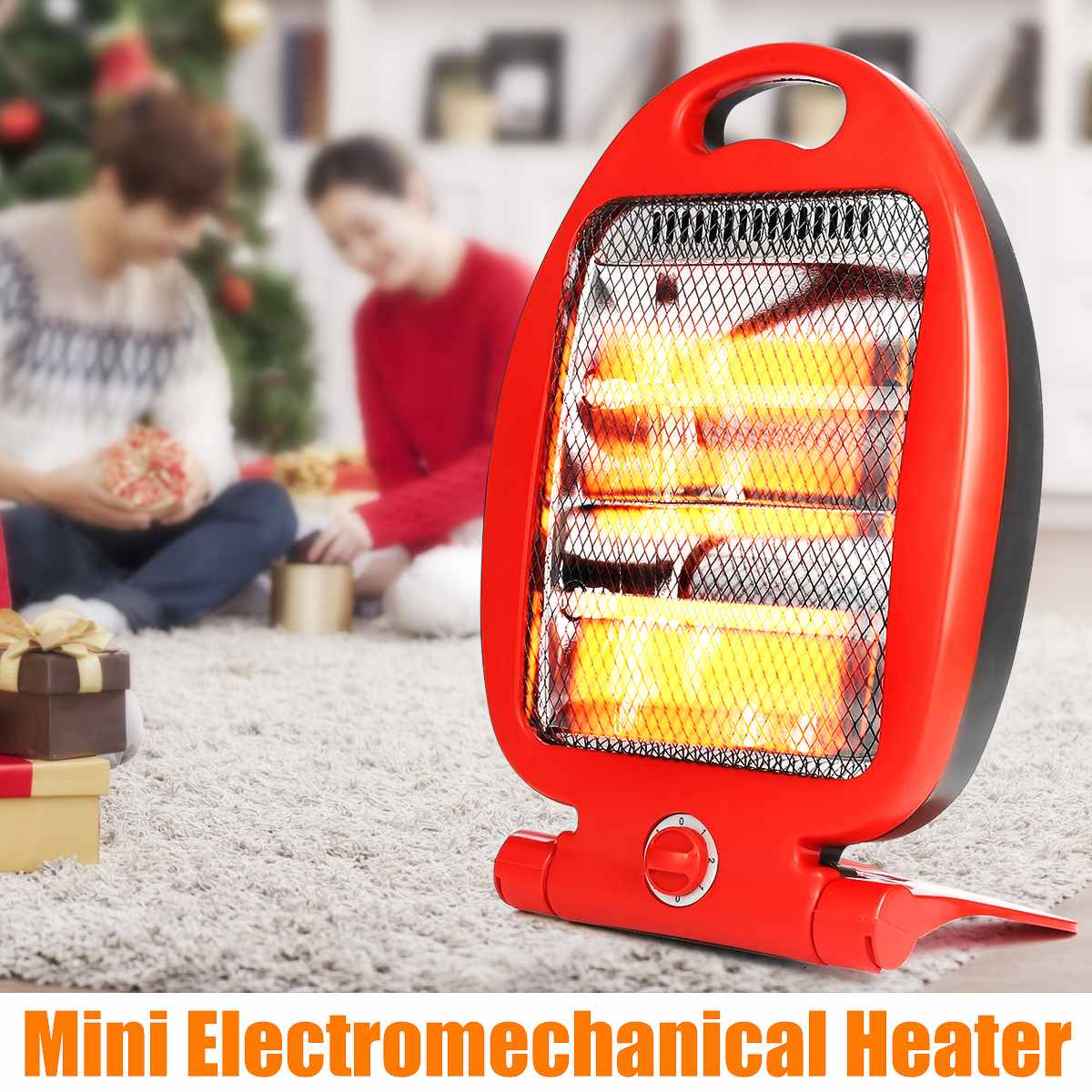 800W Portable Electric Heaters Adjustable Home Mini Microelectronic Winter Warm Heater Mini Electromechanical Heater for Office