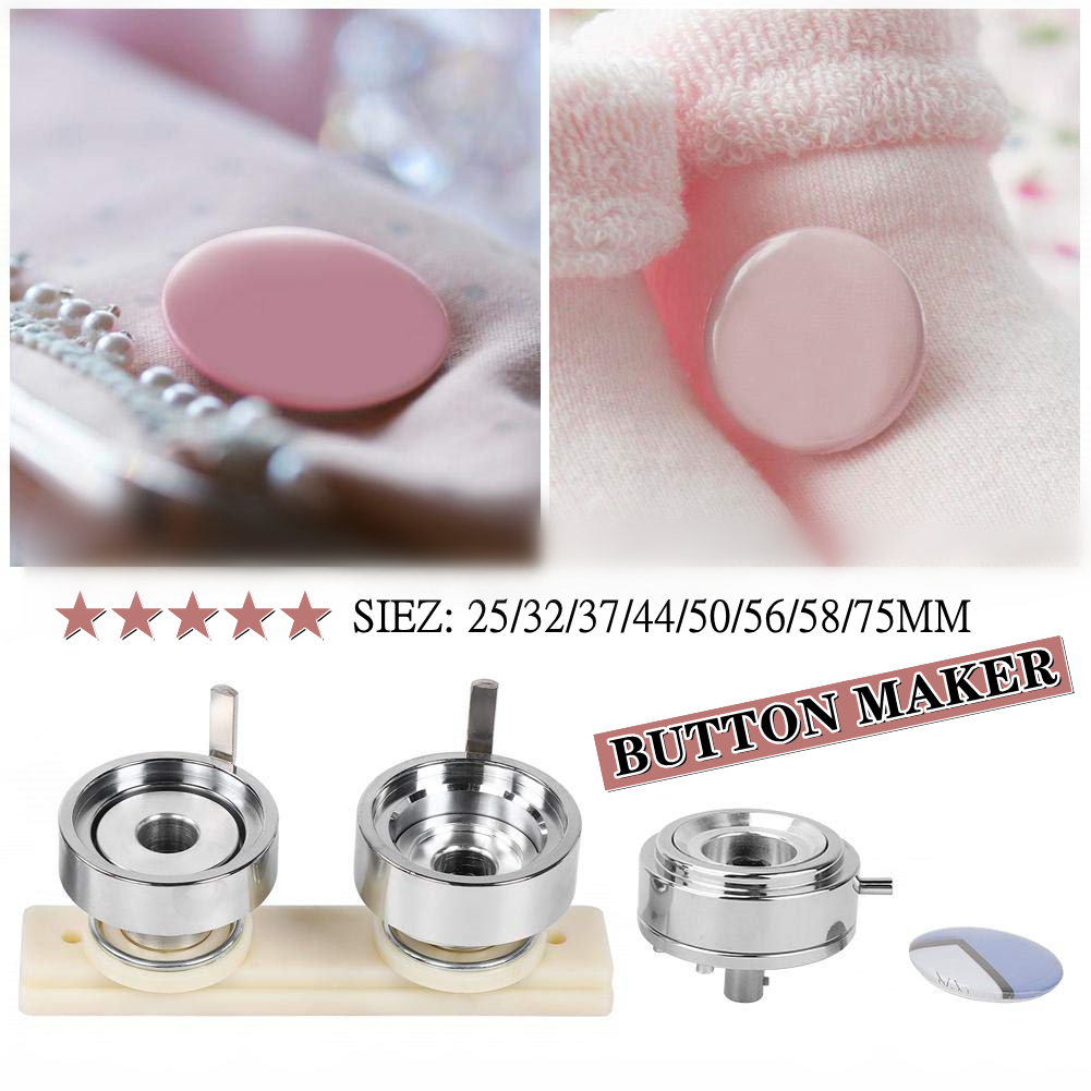 25-75MM Badge Button Maker Mold DIY Pin Button Making Punching Die Mould for Button Badge Maker Press Machine Replaceable Molds