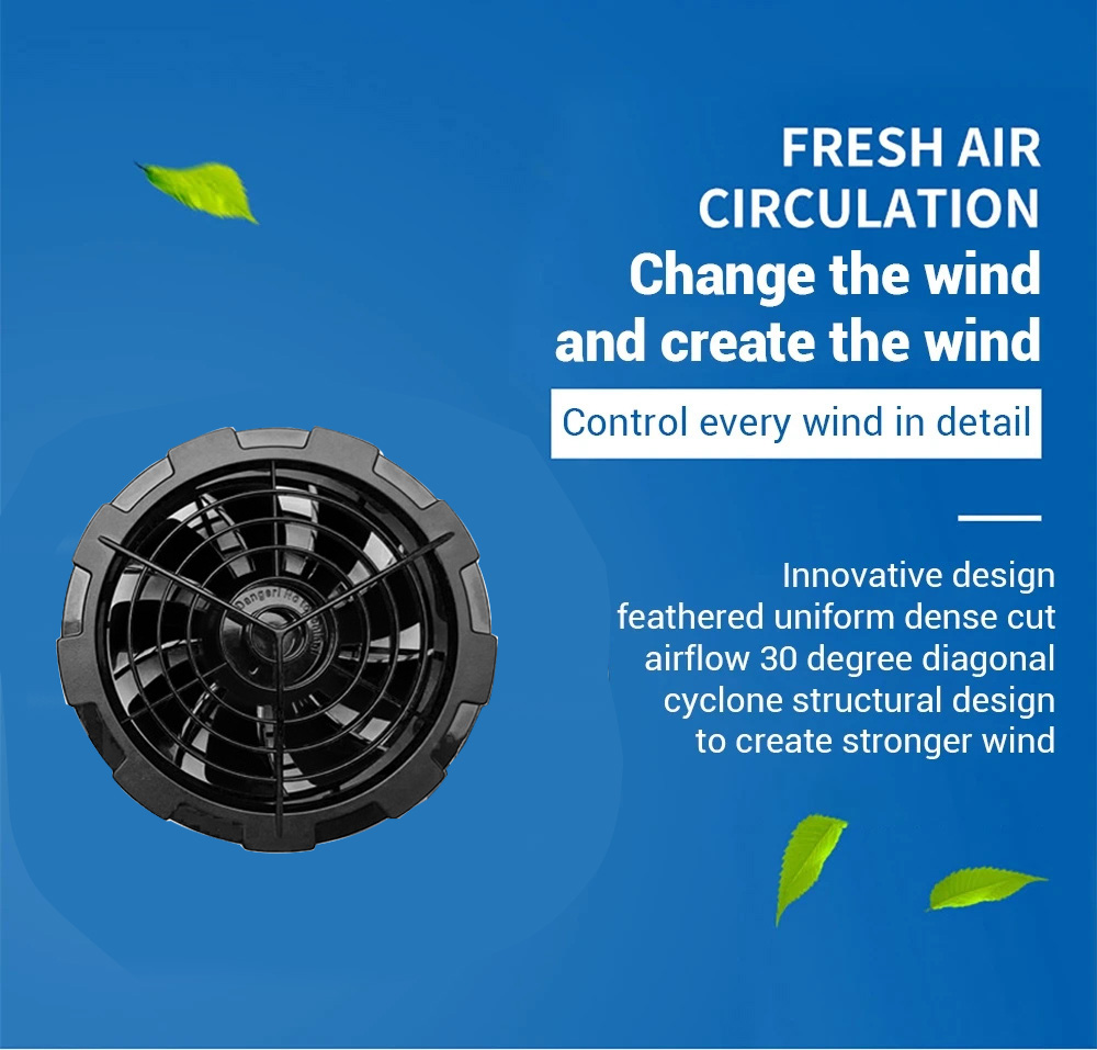 Koelventilatorkleding voor de zomer - Draagbaar airconditioningvest met USB-ventilator, lichtgewicht en ademend