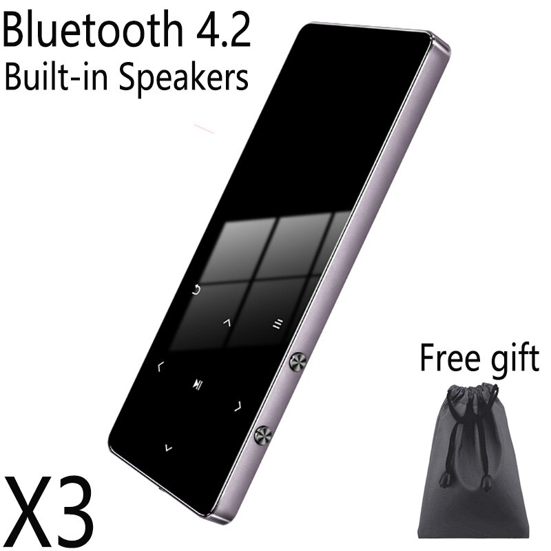 HIFI Lossless MP3 Player FM Video E-book Recorder Clock Function Sport TF expansion to 128G 1.8inch Screen Music Player: Black