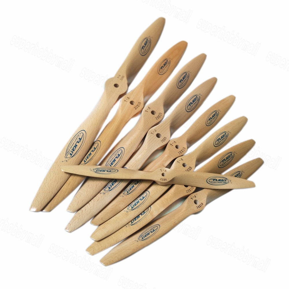 Flight Model CW Wooden Propeller For Gasoline RC Airplane 16x6 16x8 16x10 18x8 18x10 19x8 19x10 20x8 20x10 21x10 22x8