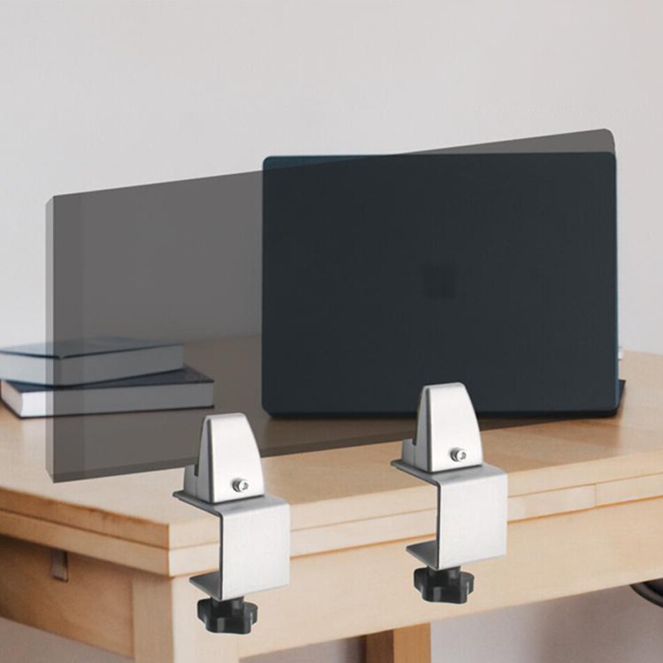 Aluminum alloy desk screen clamp Glass baffle clip Wooden screen partition clip,clamp thickness:2-20MM,office Hardware