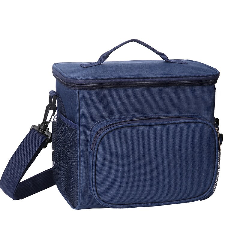 PACGOTH Simple Oxford Handbag Solid Thermal Lunch Bag For Women Men Portable Cooler Tote Shoulder Fresh Food Picnic Bag