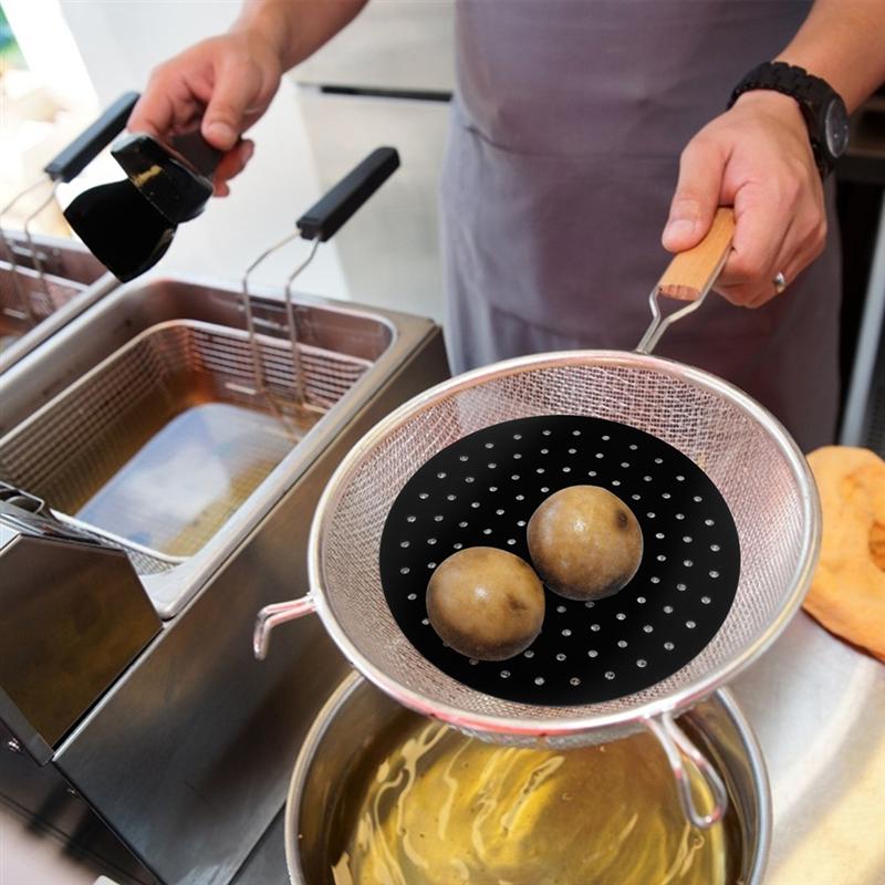 1pc Air Fryer Silicone Liner Reusable Air Fryer Liner Baking Mat Steamer Patch