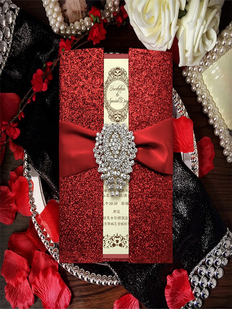 10pcs High-end stamping wedding invitations wedding supplies Wedding invitations card Business invitation