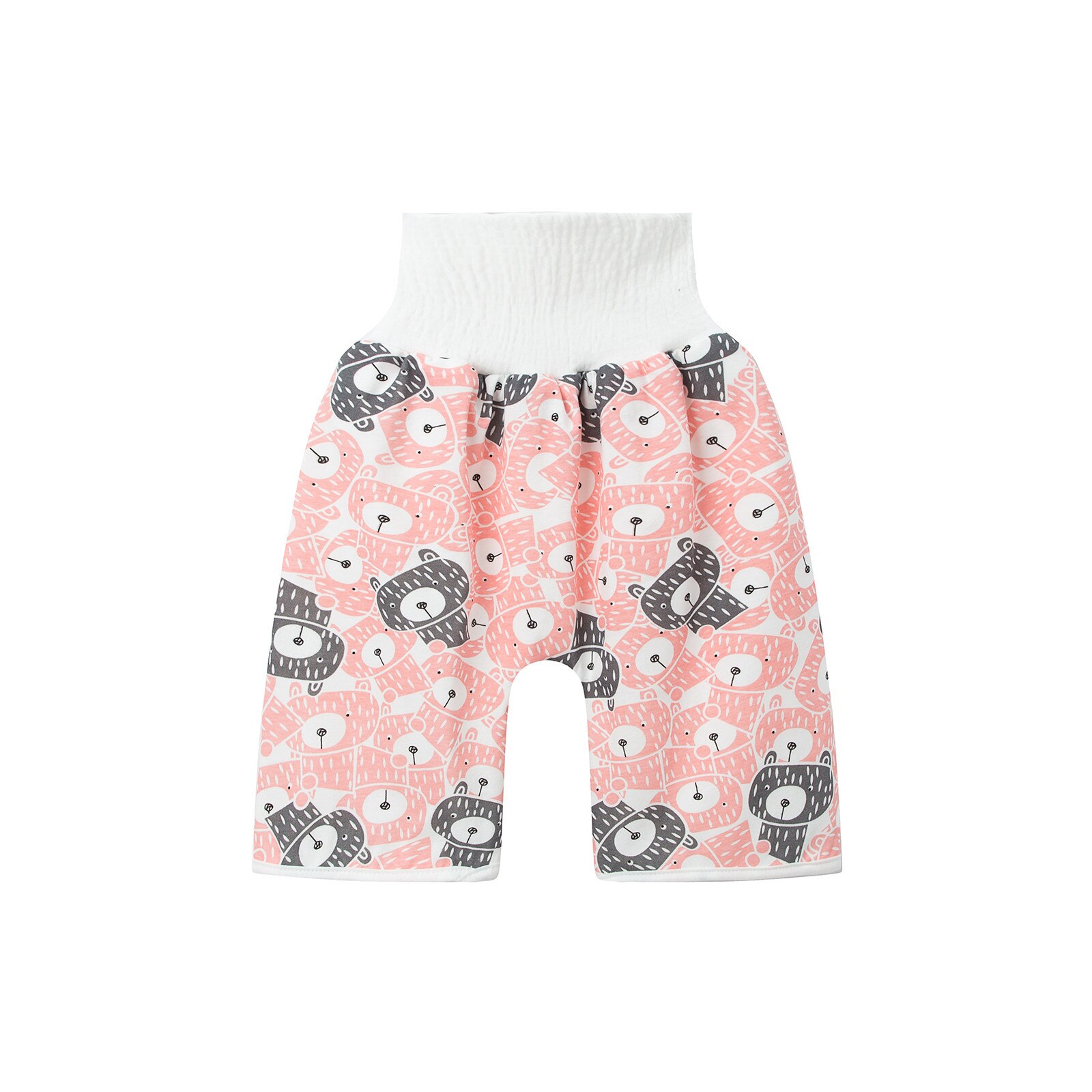 Jupe-culotte en tissu imperméable pour enfants, matelas anti-fuite en coton lavable, jupe de lit pour bébés: L