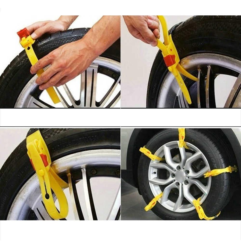 Cadenas de nieve gruesas universales para coche, neumáticos de emergencia para ARENA y nieve, antideslizantes, cadena de seguridad, 1 Uds.
