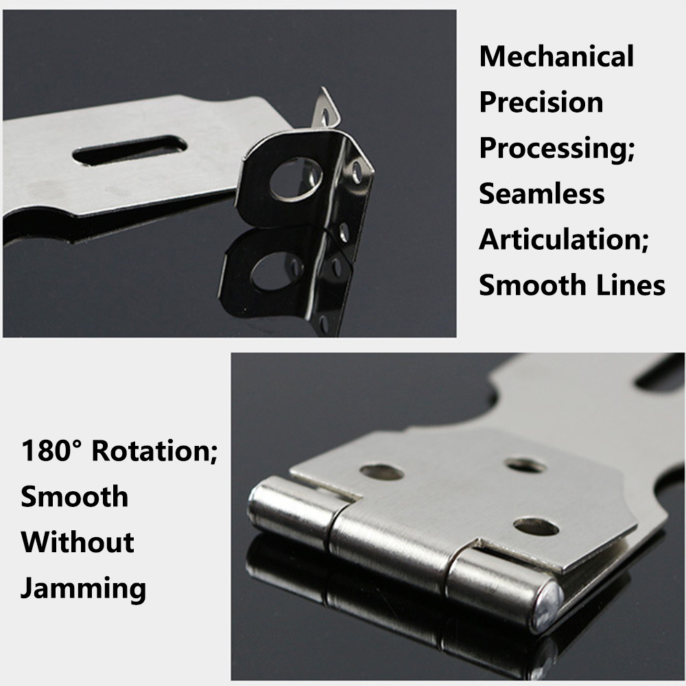 Stainless Steel Gate Door Lock Padlock Solid Clasp Anti Theft Hasp Staple Lock Padlock Clasp Shed Latch Burglar-proof Hardware