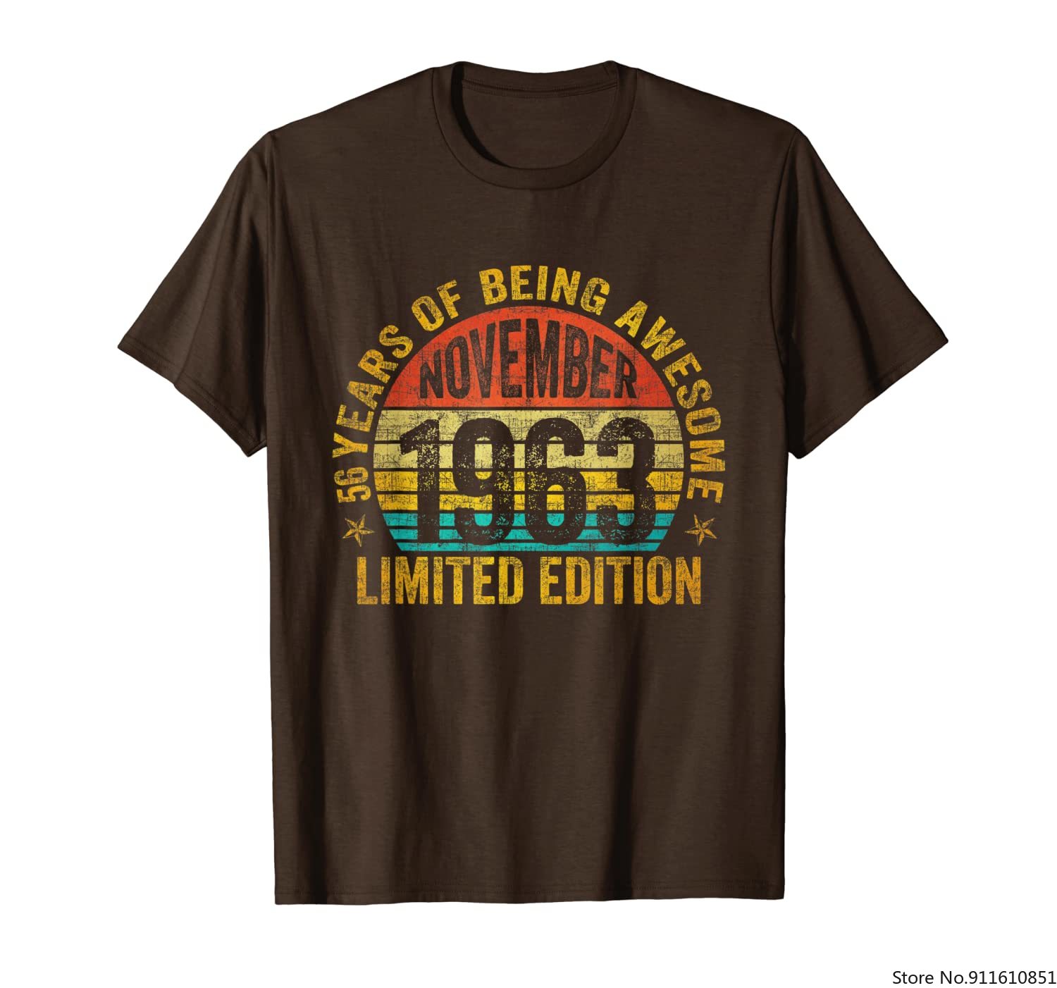 November 1963 Limited Edition 56th Verjaardag T-shirt