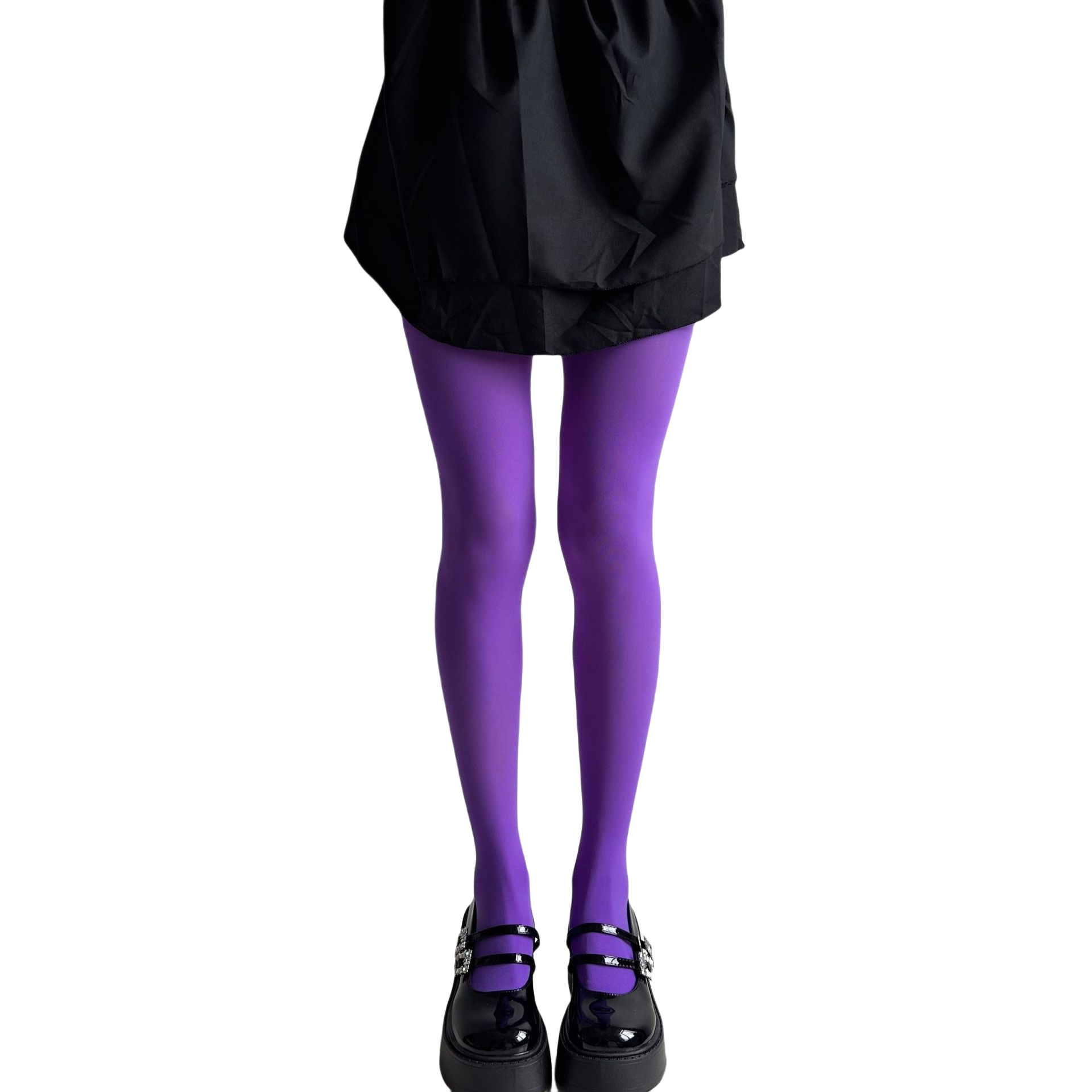 2025 Lente vrouwen 80D Denier Fluwelen Ondoorzichtige Panty Dames Kleurrijke Panty Stretch Panty Dressing Dopamine Kleuren: Lavendel