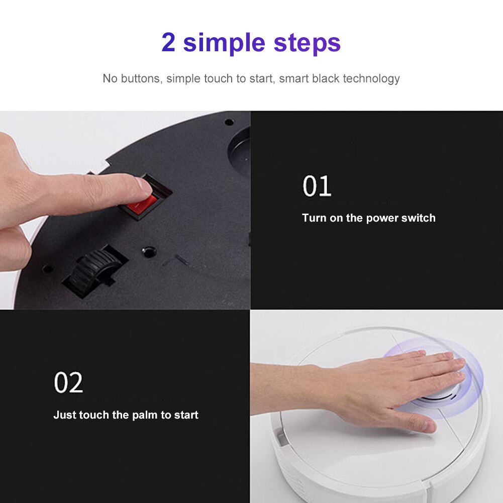 Smart Robot Vacuum Cleaner household vacuum cleaner USB Auto Cleaning Robot Dry Wet Sweeper Robots 3000Pa Strong Suction