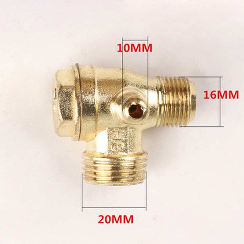 Brass Check Valve Air Compressor Parts Brass Check Valve Connector Tool Workshop Equipment Connector Tool