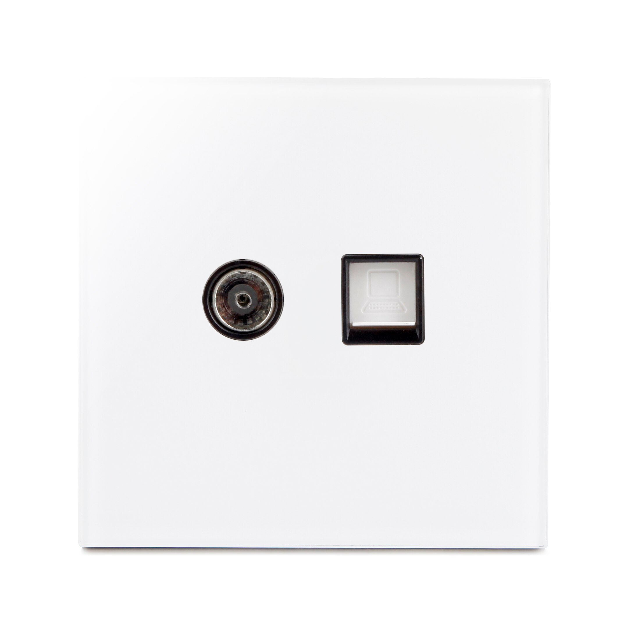 Atlectric 1 2 3 4 gäng 1 2 -vägs hem strömlampa strömbrytare på/av-knapp strömbrytare lampa ljus usb eu fr frankrike uttag glaspanel: Rj45 med tv