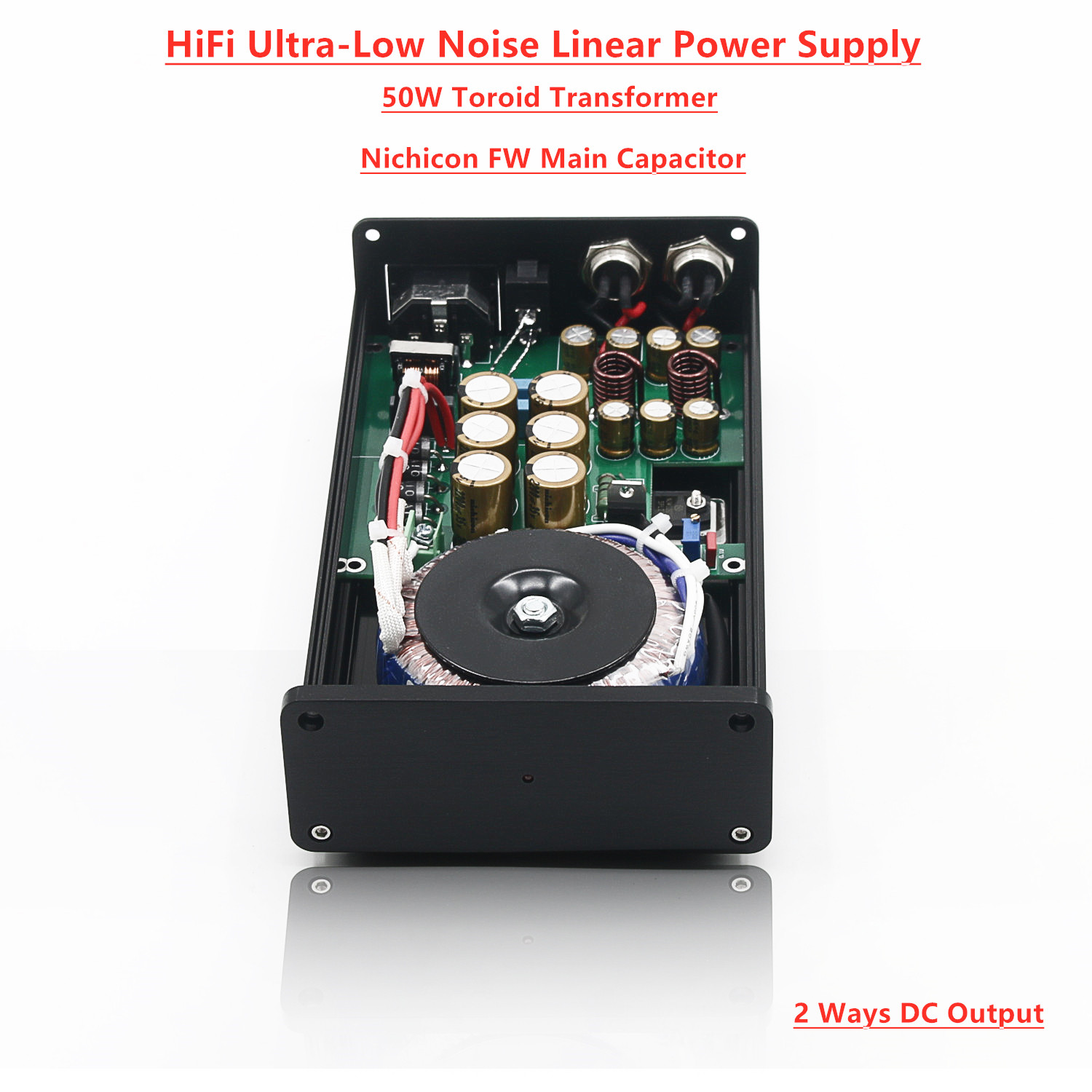 Fertiges 50-W-Audio-LPS-geregeltes lineares Netzteil mit extrem geringem Rauschen DC5V /DC9V /DC12V /DC18V/DC24V