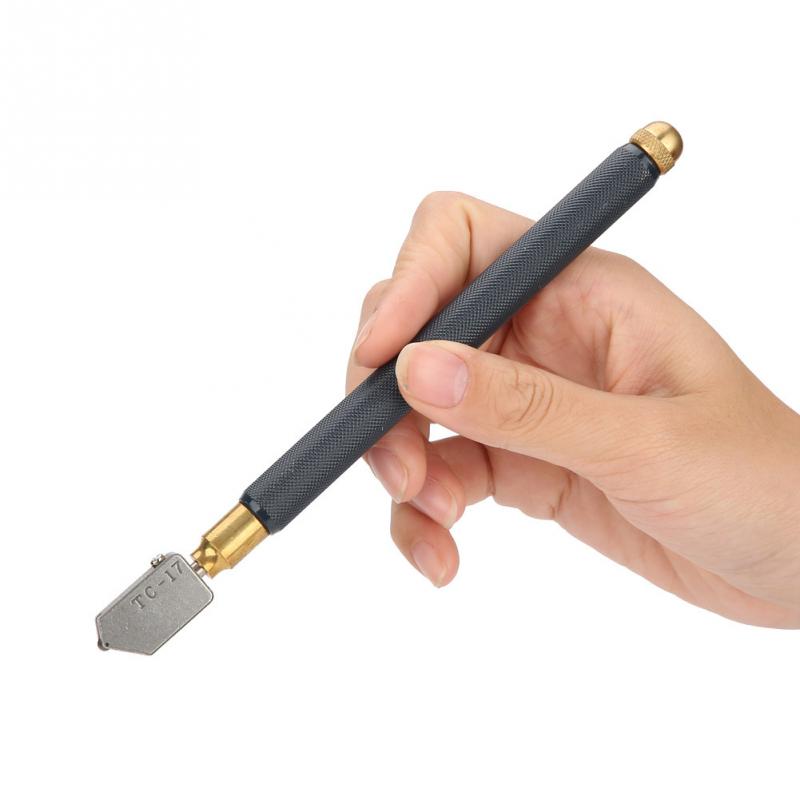 Oil Feed Glass Cutter Bottle Tile Cutter Metal Handle Glass Cutting Tool cortador de botella de vidrio