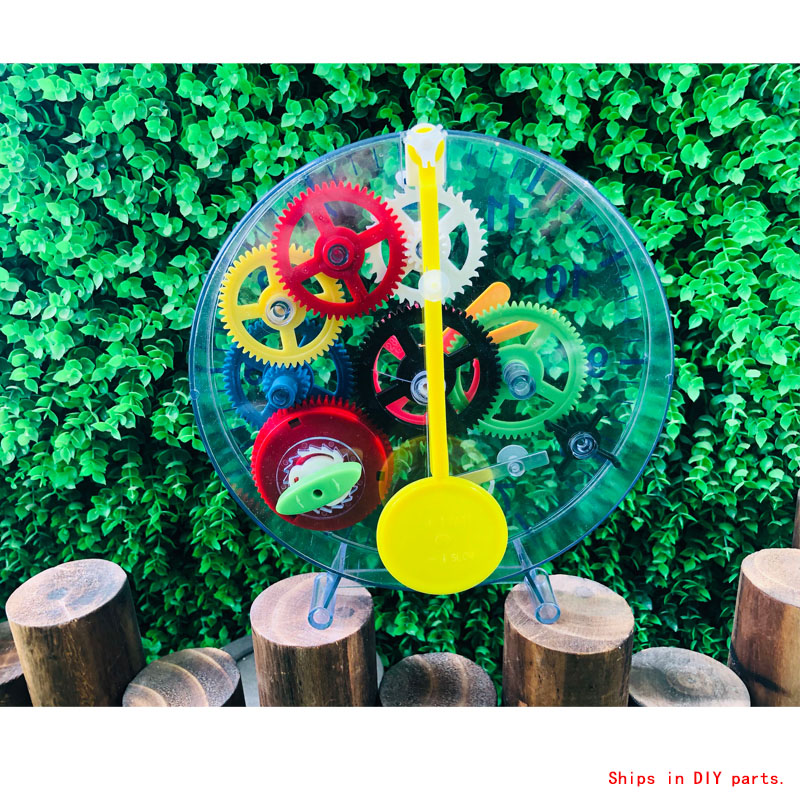 DIY Assembled Clockwork Clock Model Puzzle DIY Toy Clock Mechanical Gear Teaching Clock DIY Electronic Kit