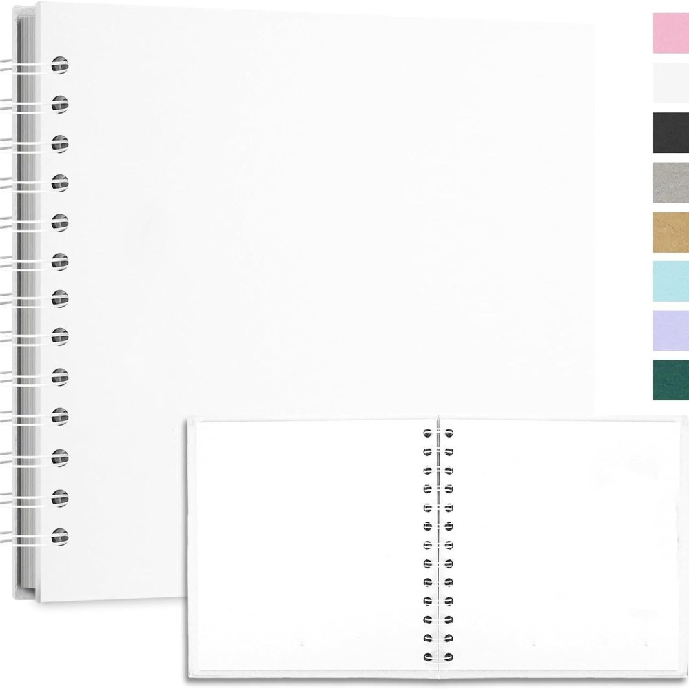 Collect Book Kraft Paper Scrapbook Graffiti Photo Album Multifunction Simple Card Book Wedding Photo: Burgundy
