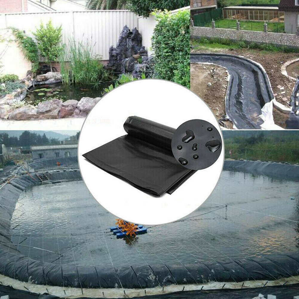 10x5ft Outdoor Garden Heavy Duty Fish Pond Liner HDPE Seam Tape Easy Install Rainproof Multifunction Waterproof Landscaping Pool