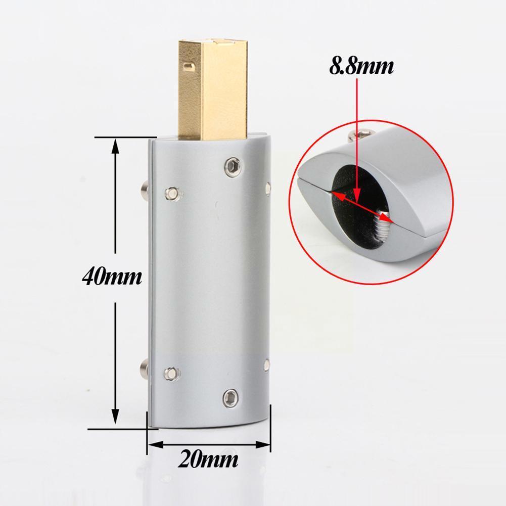 Chapado en oro de bronce Cable tipo USB un macho 2 0 Cable de Terminal Hola DIY Fi decodificador tipo de puerto de enchufe B conector USB F1I3