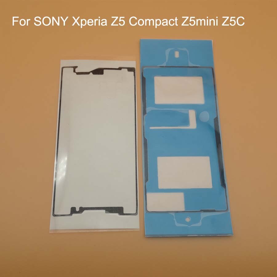 1set = 2pcs Per SONY Xperia Z5 Compatto E5803 E5823 Z5mini Z5C Anteriore Display LCD Screen + Back copertura Autoadesivo Adesivo del Nastro