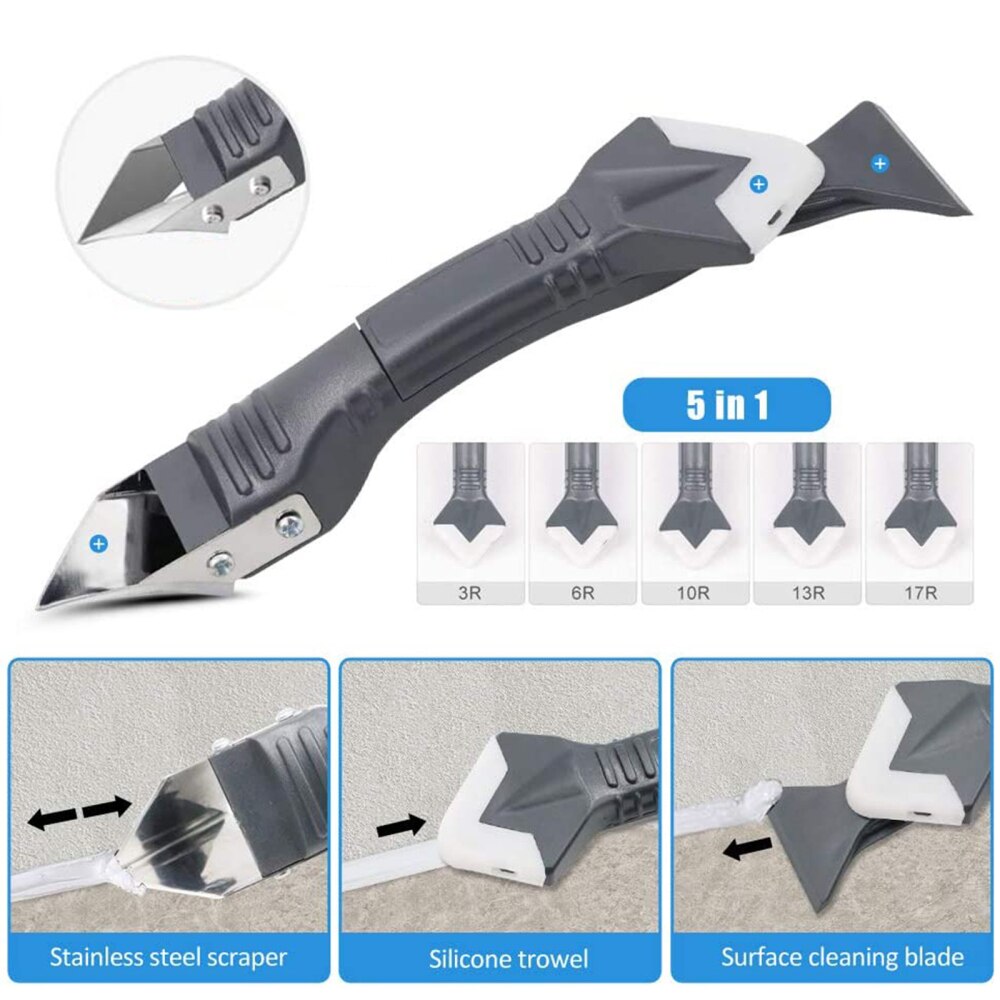 Breeuwen Nozzle 3 In 1 Spatel Zachte En Harde Plastic Mond Schraper Boord Rvs 3 In 1 Pak 31 stukken Tool Set