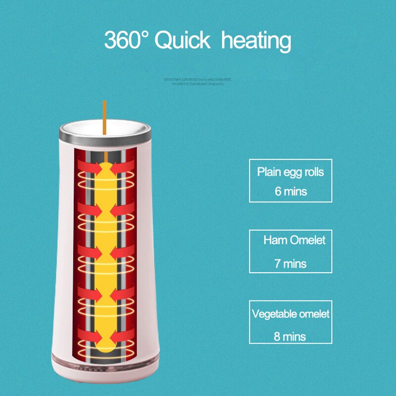 Elektrisk omelett eggrullmaker egg dampbåt kokeverktøy egg kopp omelett herre pølse maskin komfyr til frokost 220v