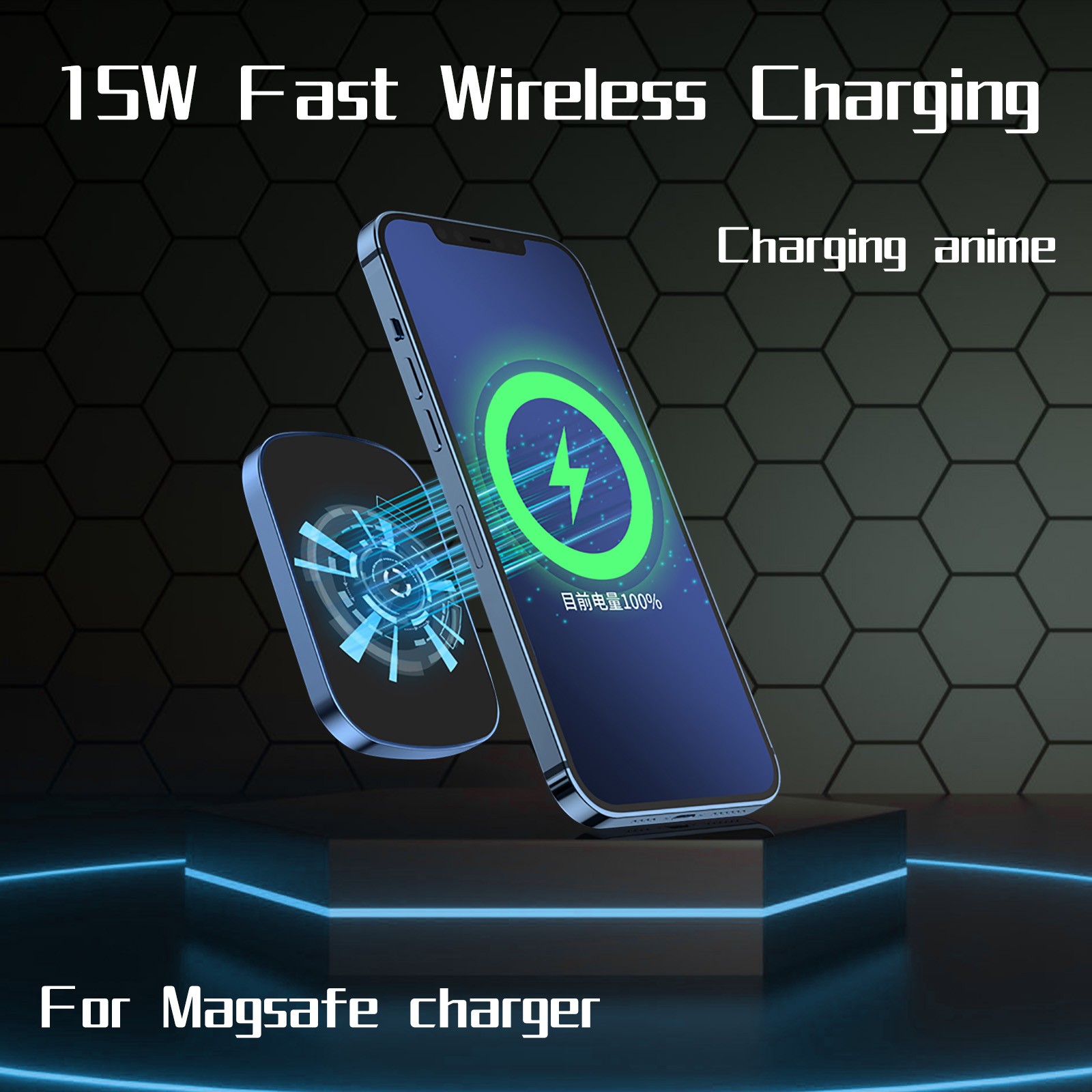 Magnetic Wireless Power Bank For IPhone13/13pro/13mini 15W Wireless Charging For iphone 13 pro Max 5000mah External Battery