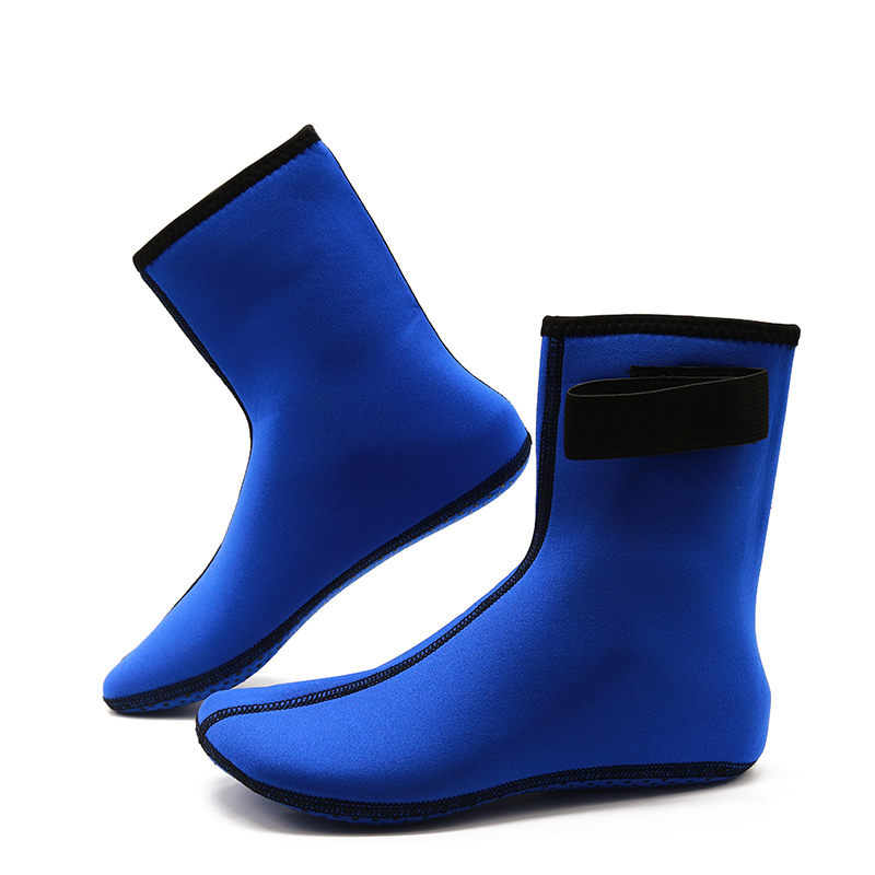 Tauchen Socken Stiefel Wasser Schuhe nicht-Unterhose Strand Stiefel Neoprenanzug Schuhe Schnorcheln Tauchen Surfen Stiefel Für Männer Frauen: Blau / S
