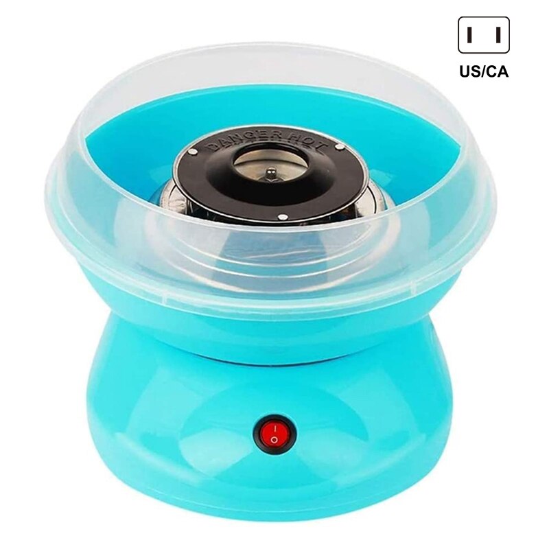 Machine à barbe à papa de comptoir sans sucre et sans nostalgie, machine à barbe à papa à guimauves pour enfants, lxy 9: Prise américaine bleue