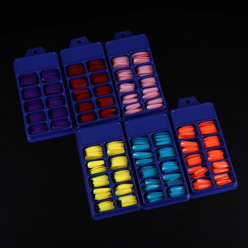 Uñas postizas de plástico para manicura, 100 Uds.
