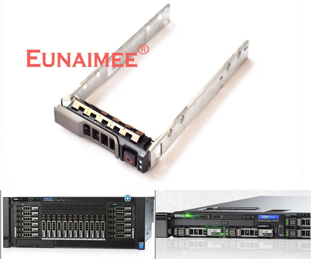 Eunaimee G176J KG7NR G281D hot-swap SAS/SATA Bandeja do Servidor de disco Rígido de 2.5 "Para dell R730 R510 R520 r610 R620 R710 R720 com 4 parafusos