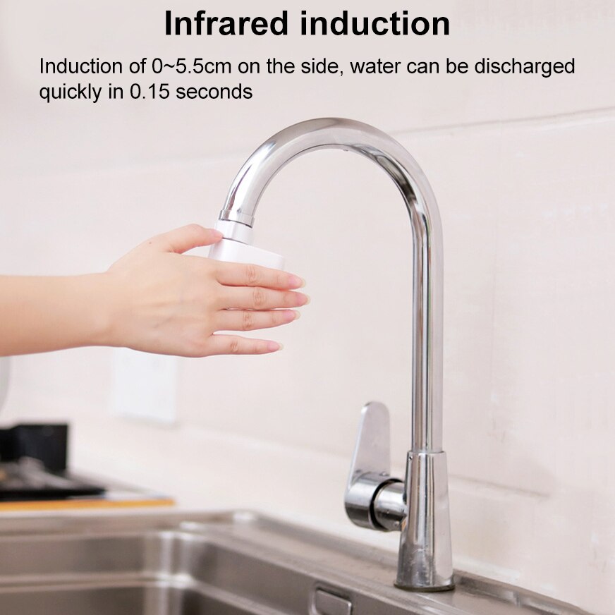 Smart Sensor Faucet Infrared Sensor Automatic Water Saver Tap USB Charge Inductive Faucet Kitchen Bathroom Nozzle Tap