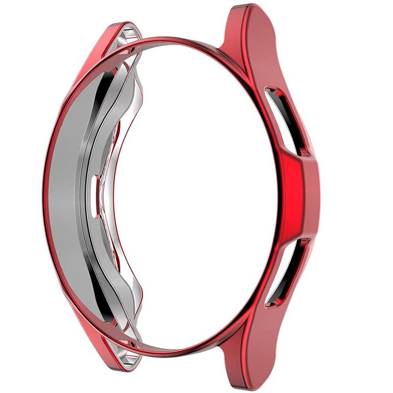 Coque de protection en silicone Tpu pour Samsung Galaxy Watch 4, 4,46mm 42mm, étui classique pour montre intelligente: Red / Galaxy Watch 4 44