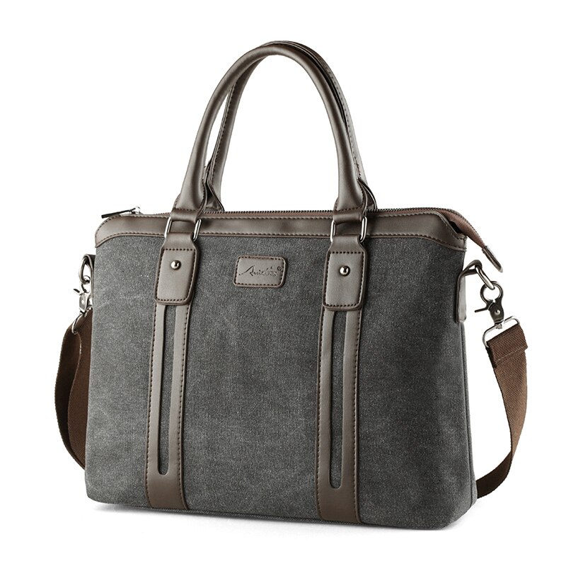 Moyyi Multifunctionele Canvas Mannen Tas Mode Schoudertas Voor Mannen Business Casual Crossbody Messenger Bag Aktetas Reistassen