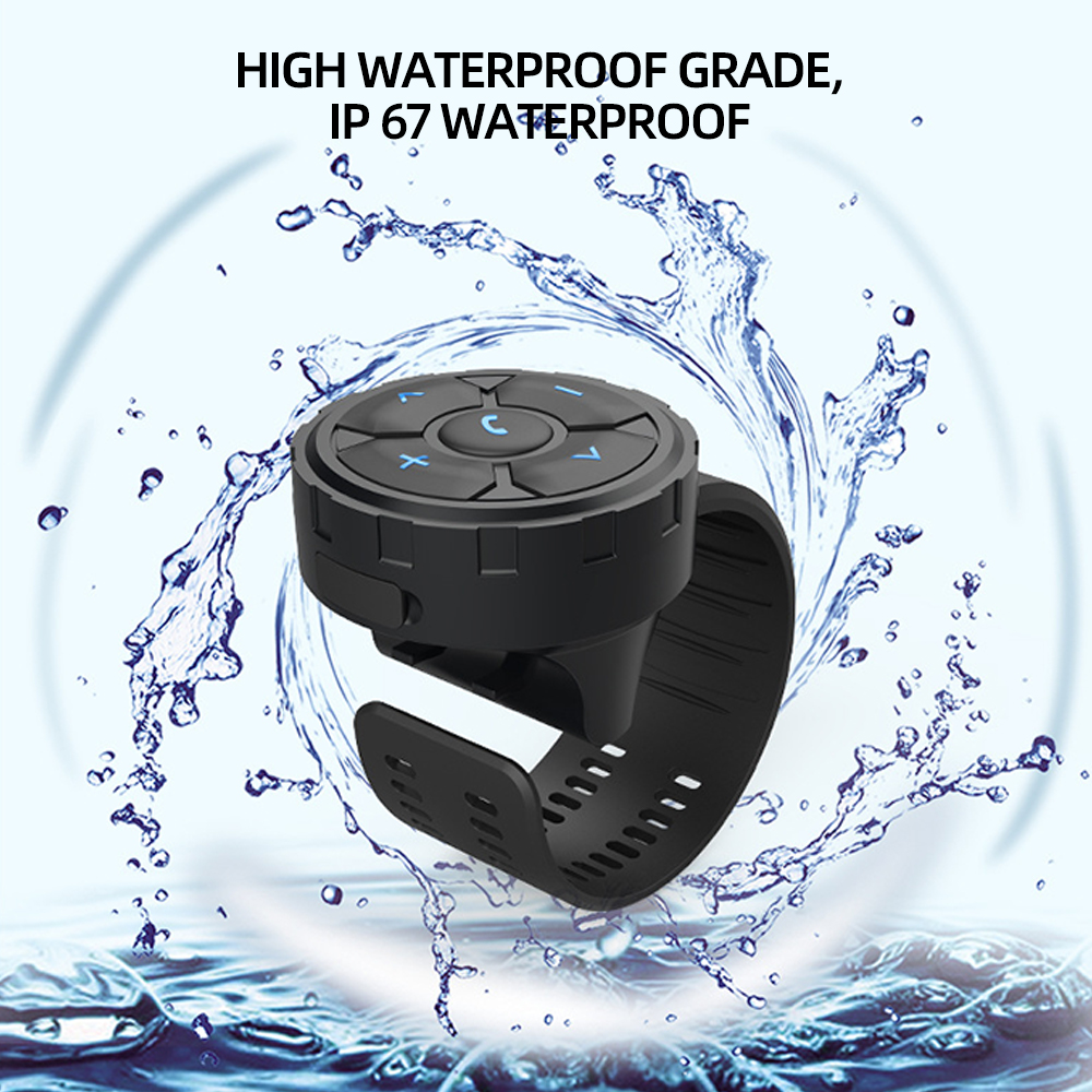 Universele Bluetooth 5.3 afstandsbediening knop draadloze motorfiets stuur mediacontroller fietsmuziek afspelen afstandsbediening