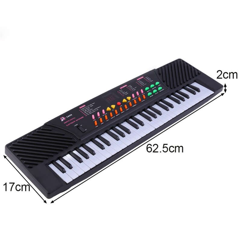 Teclado de Piano Electrónico de 54 teclas con efectos de sonido-portátil para niños y principiantes, Us Plus