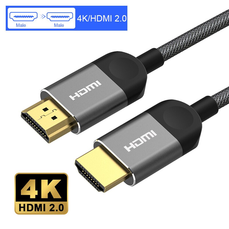 QGeeM 4K HDMI Extension Cable Extender Adaptador HDMI 2.0 para Xiaomi Xbox Series X PS5 PS4 TV Box Chromebook Computadoras portátiles Tabletas Apple TV Macho a hembra HDMI Divisor HDMI Cables de alambre digital 4K HDMI: 4K Aluminum HDMI 2.0 / 2m 6ft