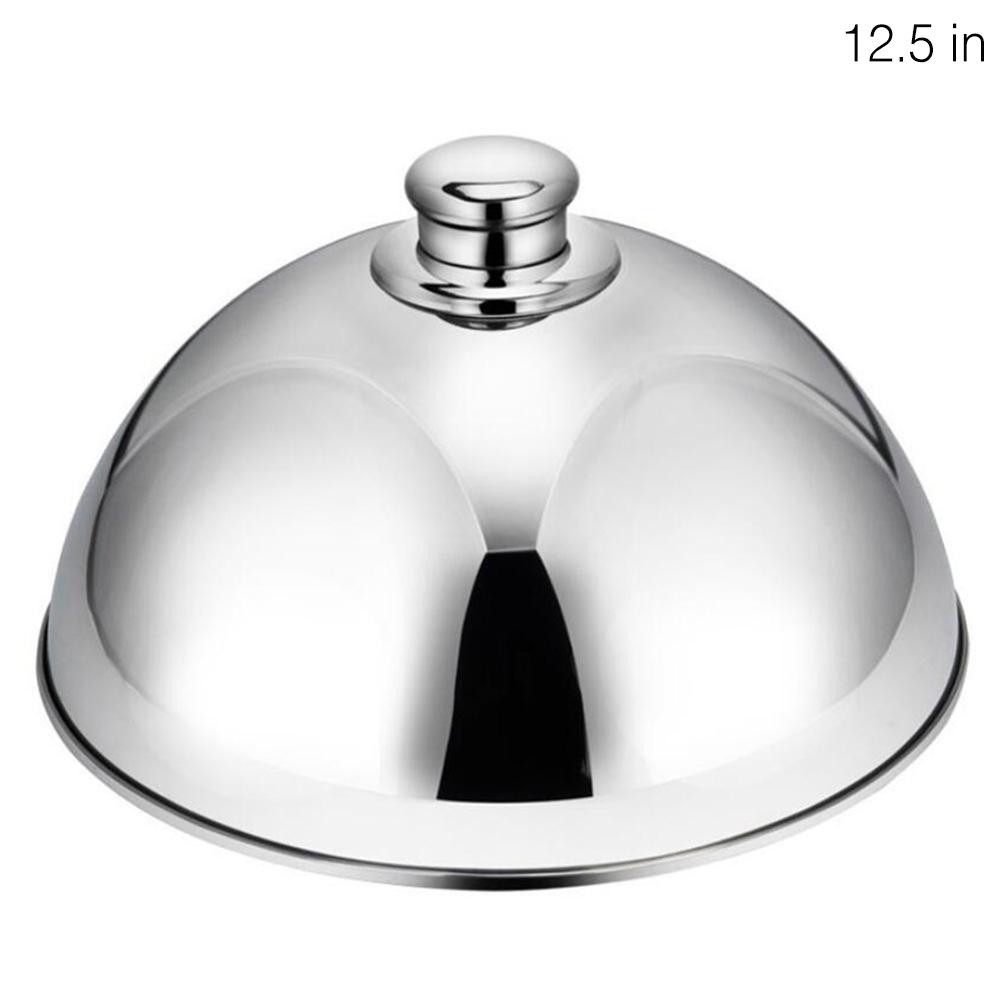 Stainless Steel Dome Food Meal Cover Steak Covers Cheese Melting Dome Serving Dish Food Cover For Home Restaurants Hotels Decor: B