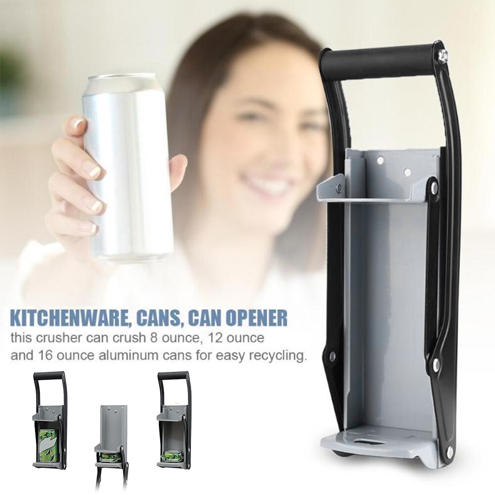 16 Ounces Heavy Duty Can Crusher Smasher Soda Beer Cola Budweiser Recycling Tool Home Dispensing Can Crusher Bottle Opener