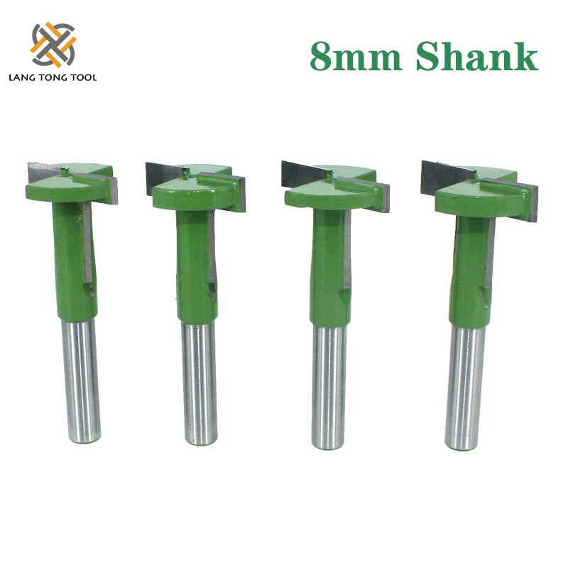 Lang tangverktøy 8mm skaft t-spor freser fresing rett kant sporfres fres skjærehåndtak for treverk  lt075