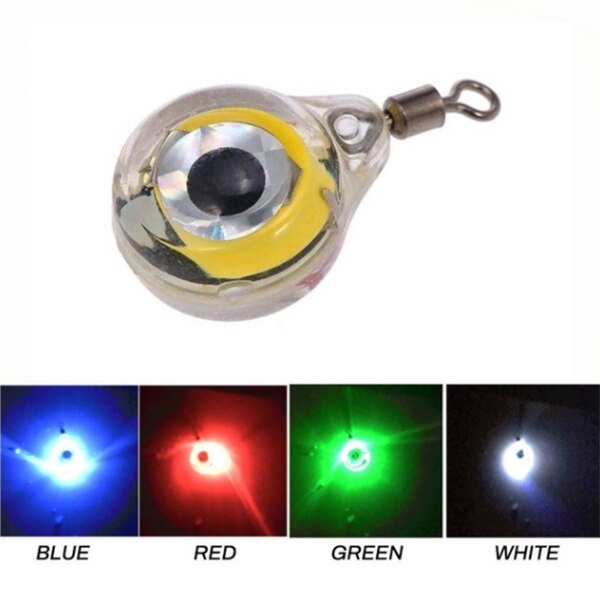 Luces de pesca, luz LED fluorescente de noche que brilla bajo el agua, luz de pesca nocturna, señuelo para atraer peces, suministros de pesca LED