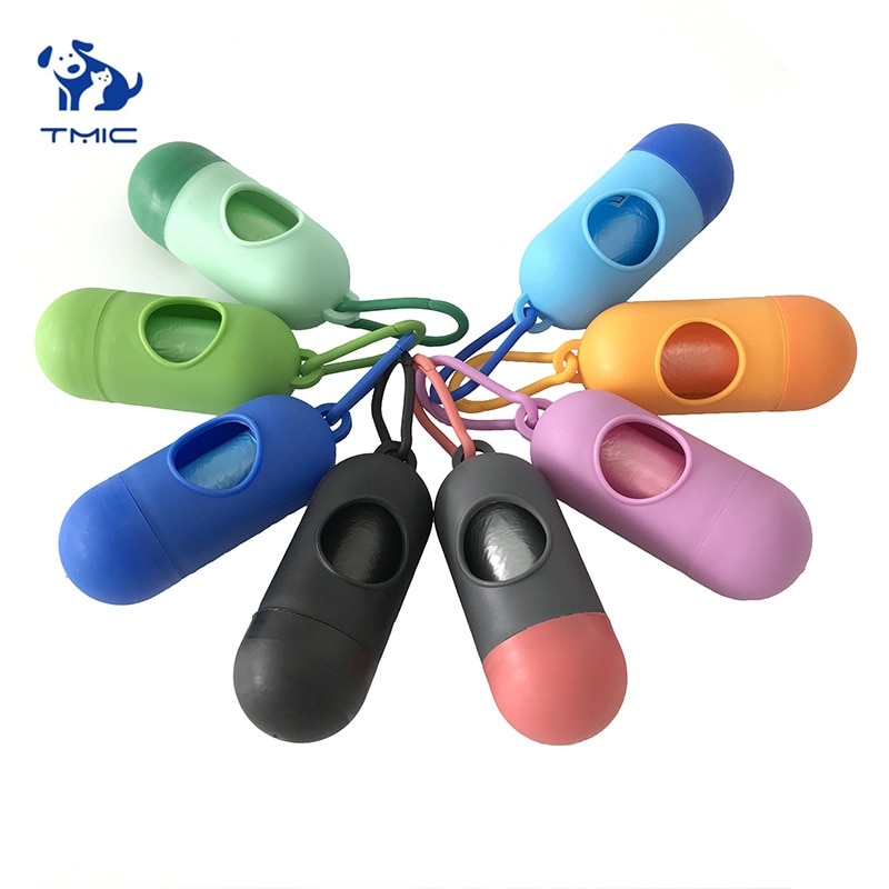 1 Pc Pratica animale domestico cane imbarcare a poppa Distributore di Sacchetti di Rifiuti Spazzatura Titolare distributore + imbarcare a poppa borse impostato di Animali Domestici Cani Rifiuti di Pulizia forniture