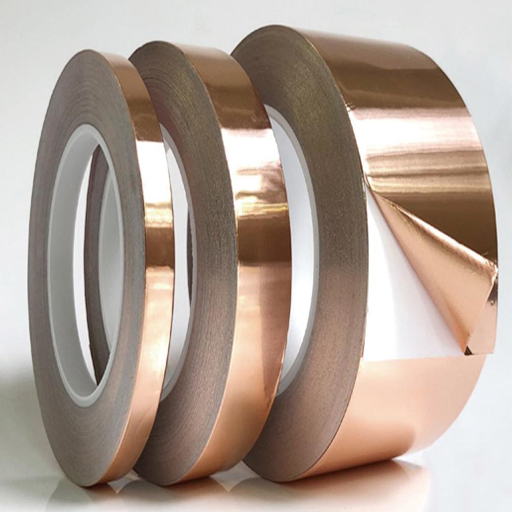 20 Meters Single Side Conductive Copper Foil Tape Strip 5mm Shielding EMI Tape 20mm Adhesive 10mm Heat Resist H3D4