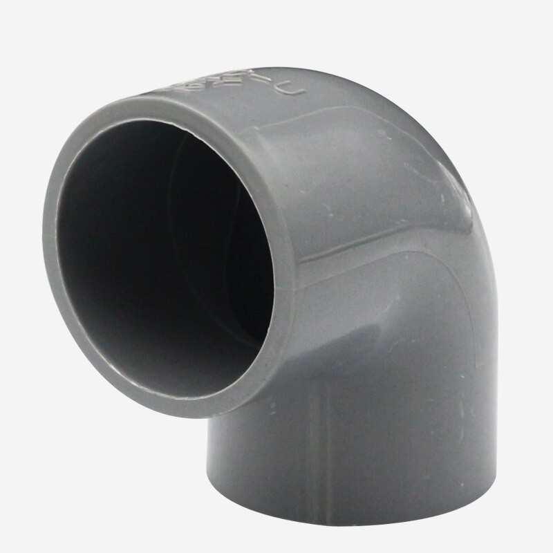 fast grå pvc rørfittings diy rett albue som tee koblinger plast skjøt rør kobling adapter 3/4/5/6 veier: 90 gradere albue / Indre dia .25mm