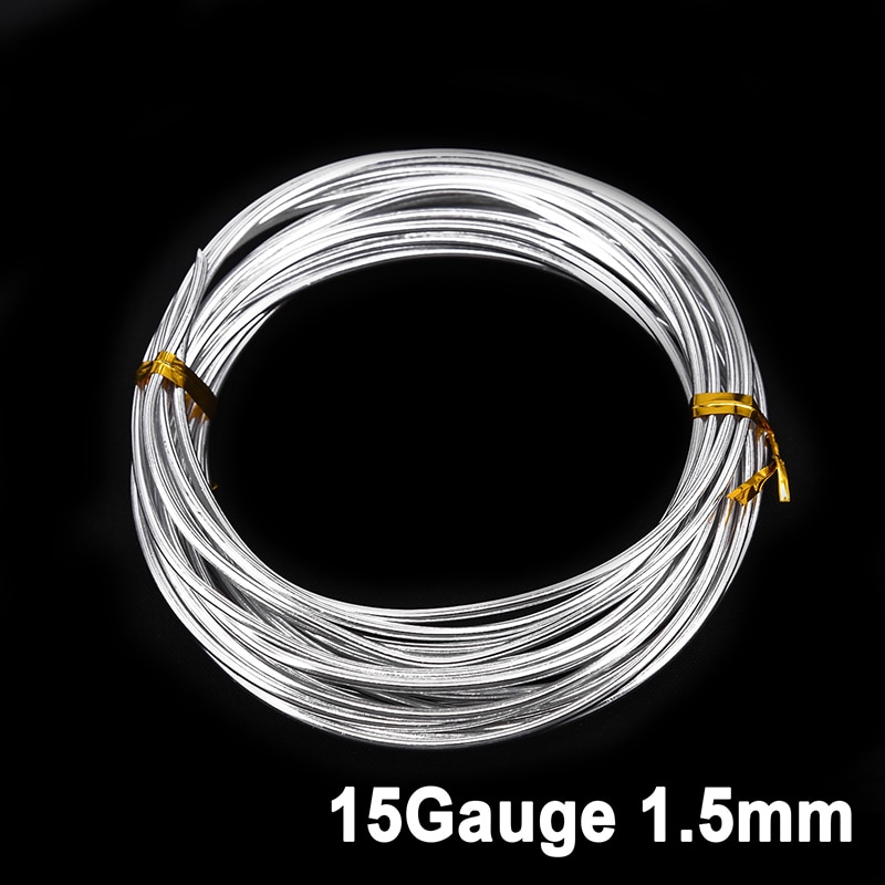1-3mm 5m Long Aluminium Modelling Wire, Armature, Craft, Jewellery Making Craft: 15Gauge 1 5mm